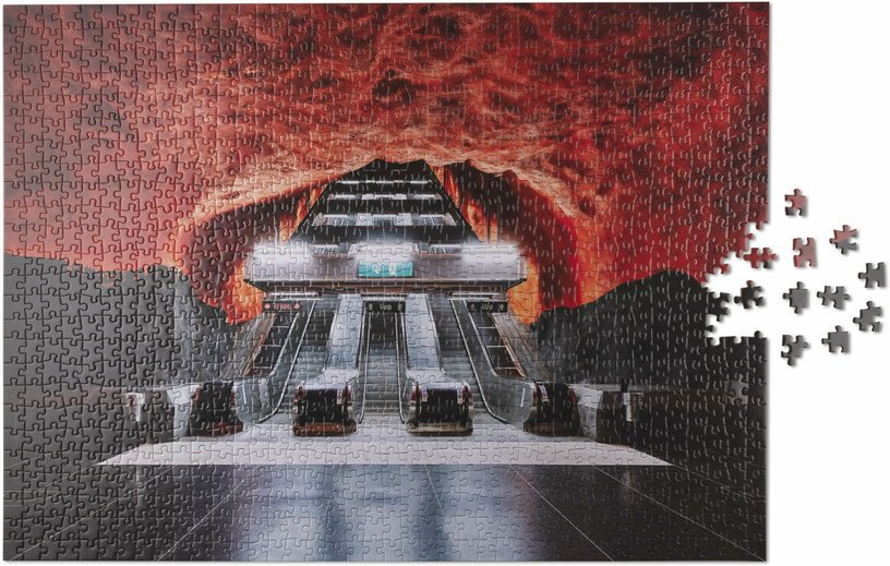 Puzzle subway art fire 1000 pièces - Printworks - The Cool Republic