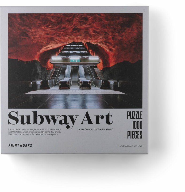 Puzzle subway art fire 1000 pièces - Printworks - The Cool Republic