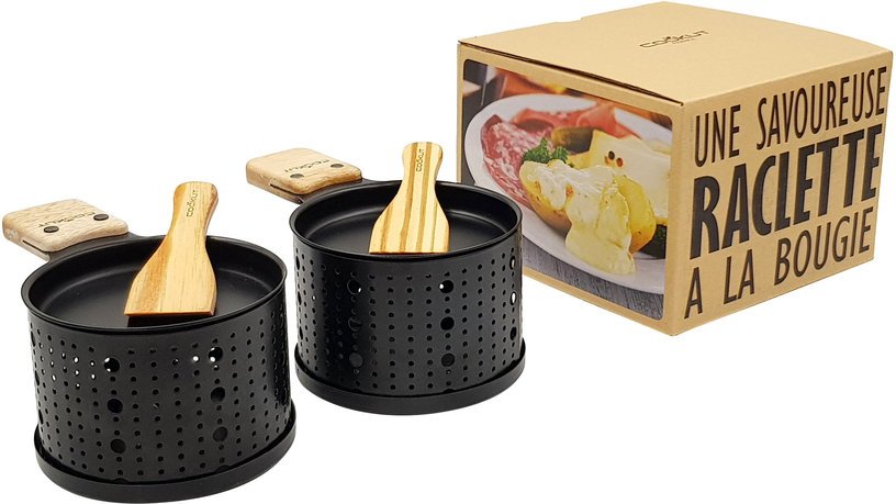 Raclette à la bougie noire pour 2 personnes - Cookut - The Cool Republic
