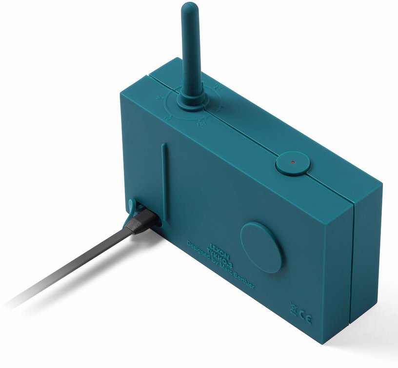 Radio FM & Enceinte Bluetooth bleu canard Tykho 3 - Lexon - The Cool Republic
