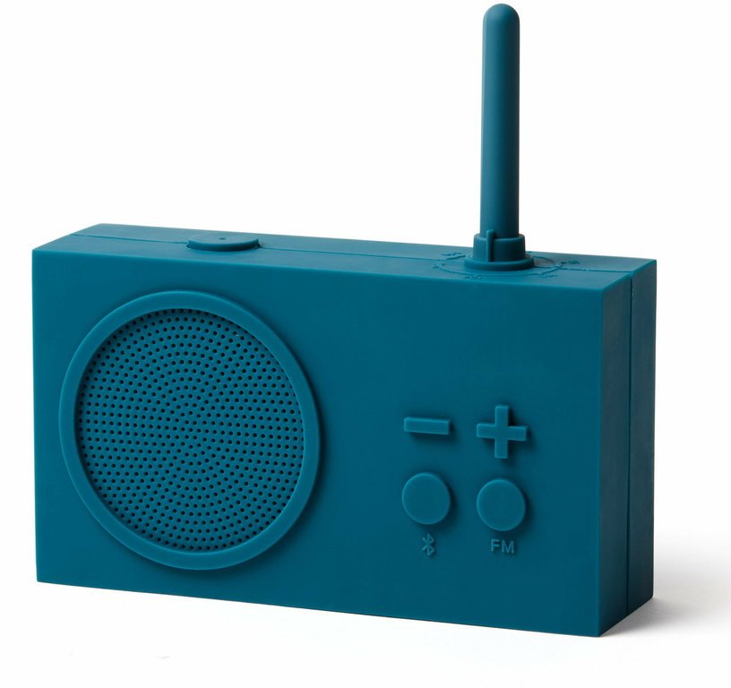 Radio FM & Enceinte Bluetooth bleu canard Tykho 3 - Lexon - The Cool Republic