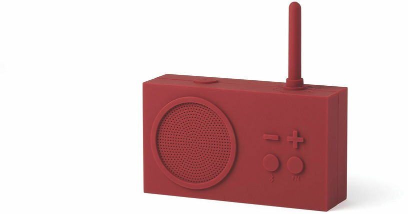 Radio FM & Enceinte Bluetooth Dark Red Tykho 3 - Lexon - The Cool Republic
