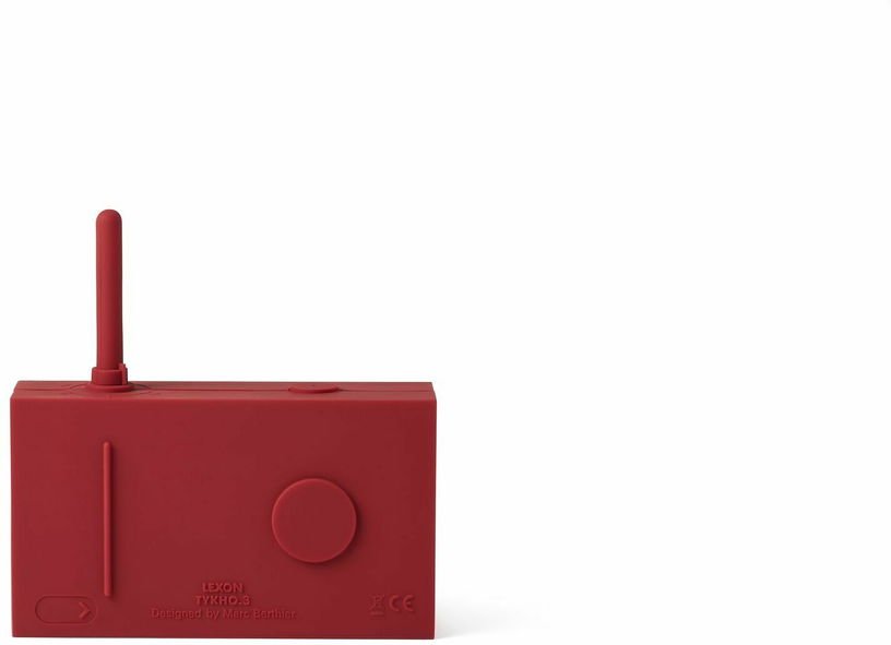 Radio FM & Enceinte Bluetooth Dark Red Tykho 3 - Lexon - The Cool Republic