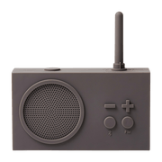 Radio FM & Enceinte Bluetooth gris taupe Tykho 3 - Lexon - The Cool Republic