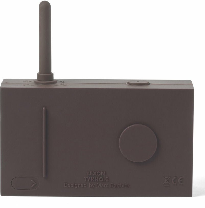 Radio FM & Enceinte Bluetooth gris taupe Tykho 3 - Lexon - The Cool Republic
