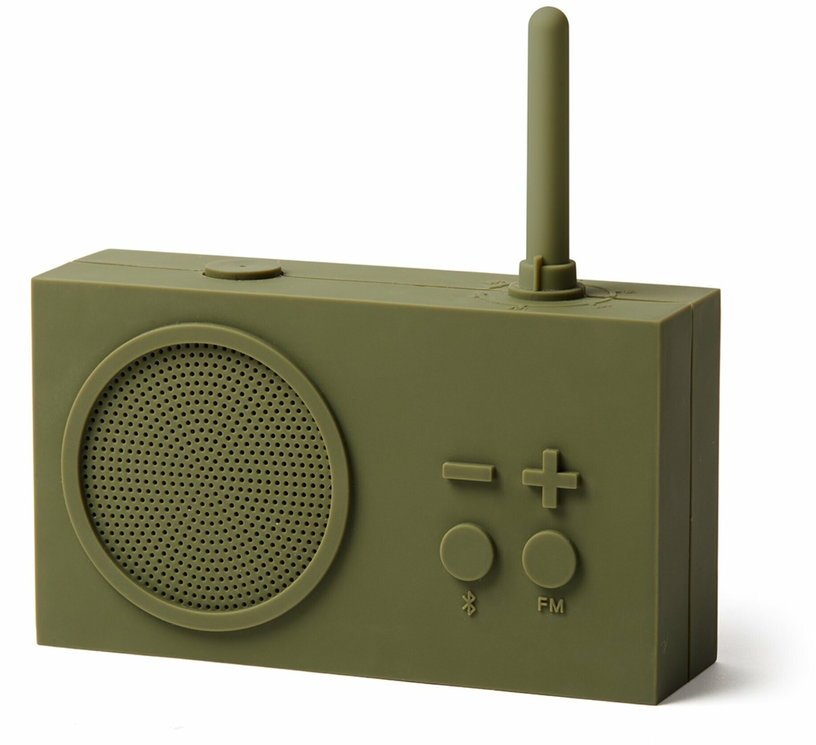Radio FM & Enceinte Bluetooth khaki Tykho 3 - Lexon - The Cool Republic