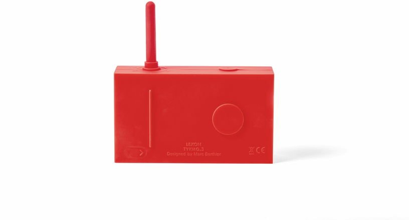 Radio FM & Enceinte Bluetooth rouge Tykho 3 - Lexon - The Cool Republic
