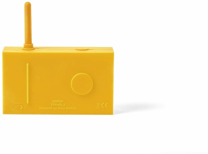 Radio FM & Enceinte Bluetooth Yellow Tykho 3 - Lexon - The Cool Republic