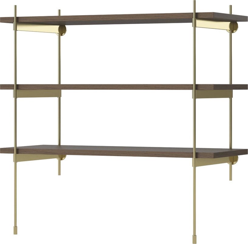 Rangement en acier et chêne foncé ROD Combinaison 1 - Bolia - The Cool Republic