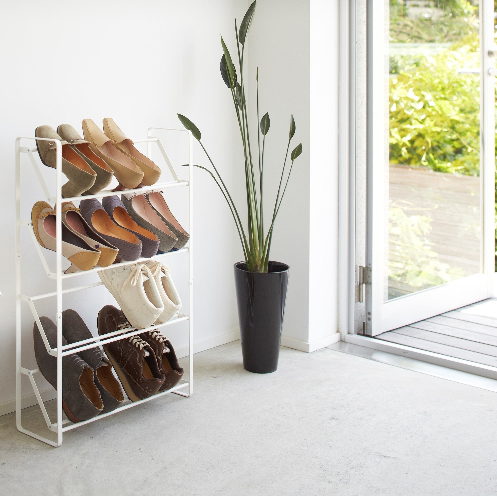 Rangement pour chaussures blanc Frame Slim - Yamazaki - The Cool Republic