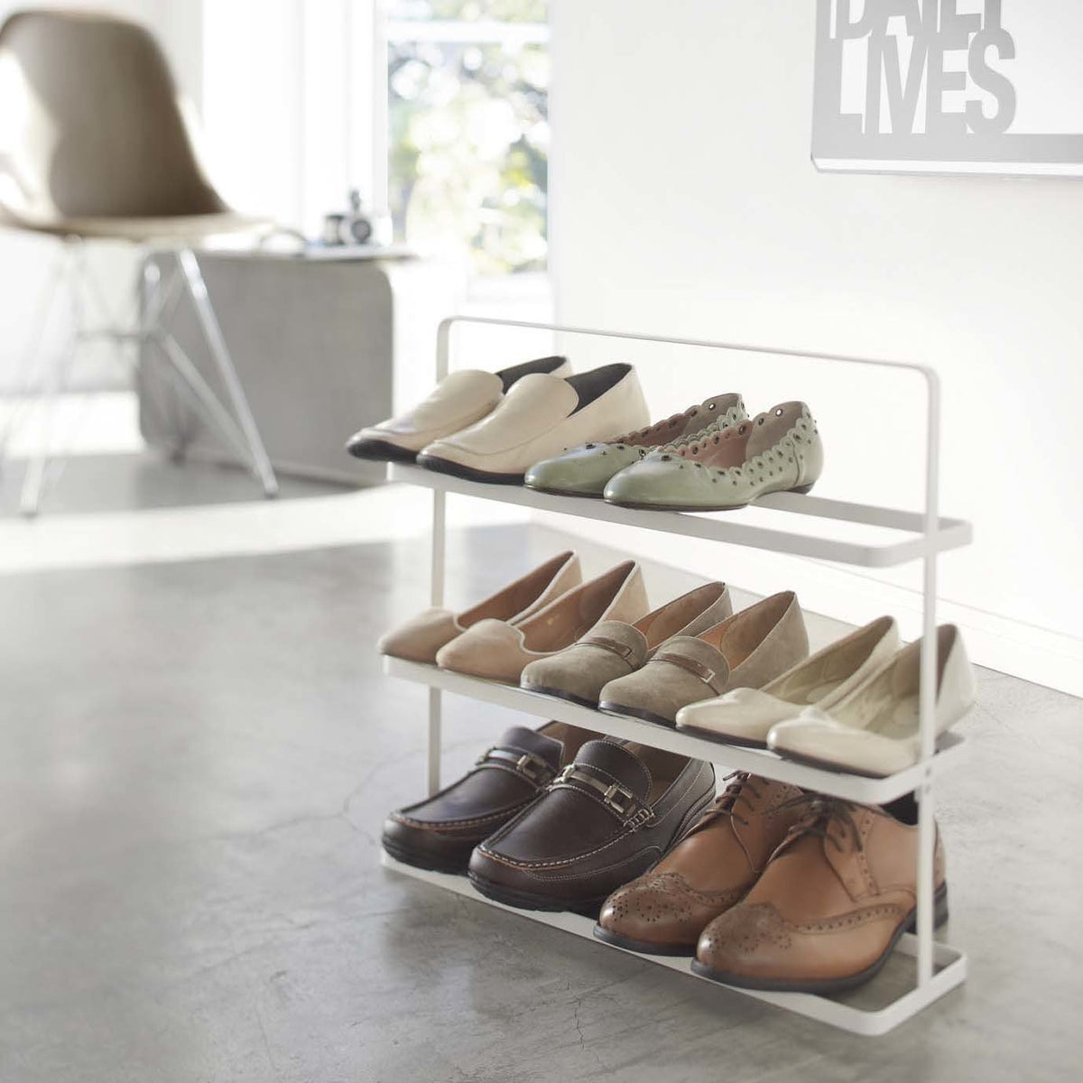 Rangement pour chaussures blanc Horizontal Tower - Yamazaki - The Cool Republic
