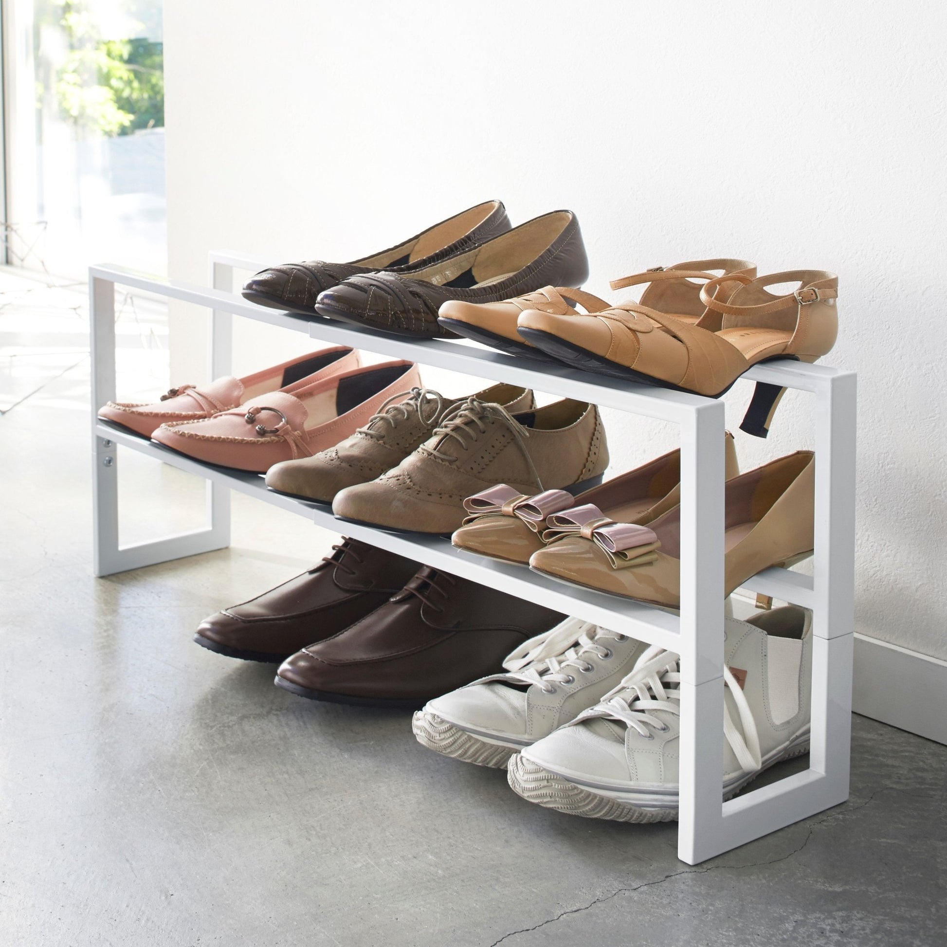 Rangement pour chaussures blanc Line - Yamazaki - The Cool Republic