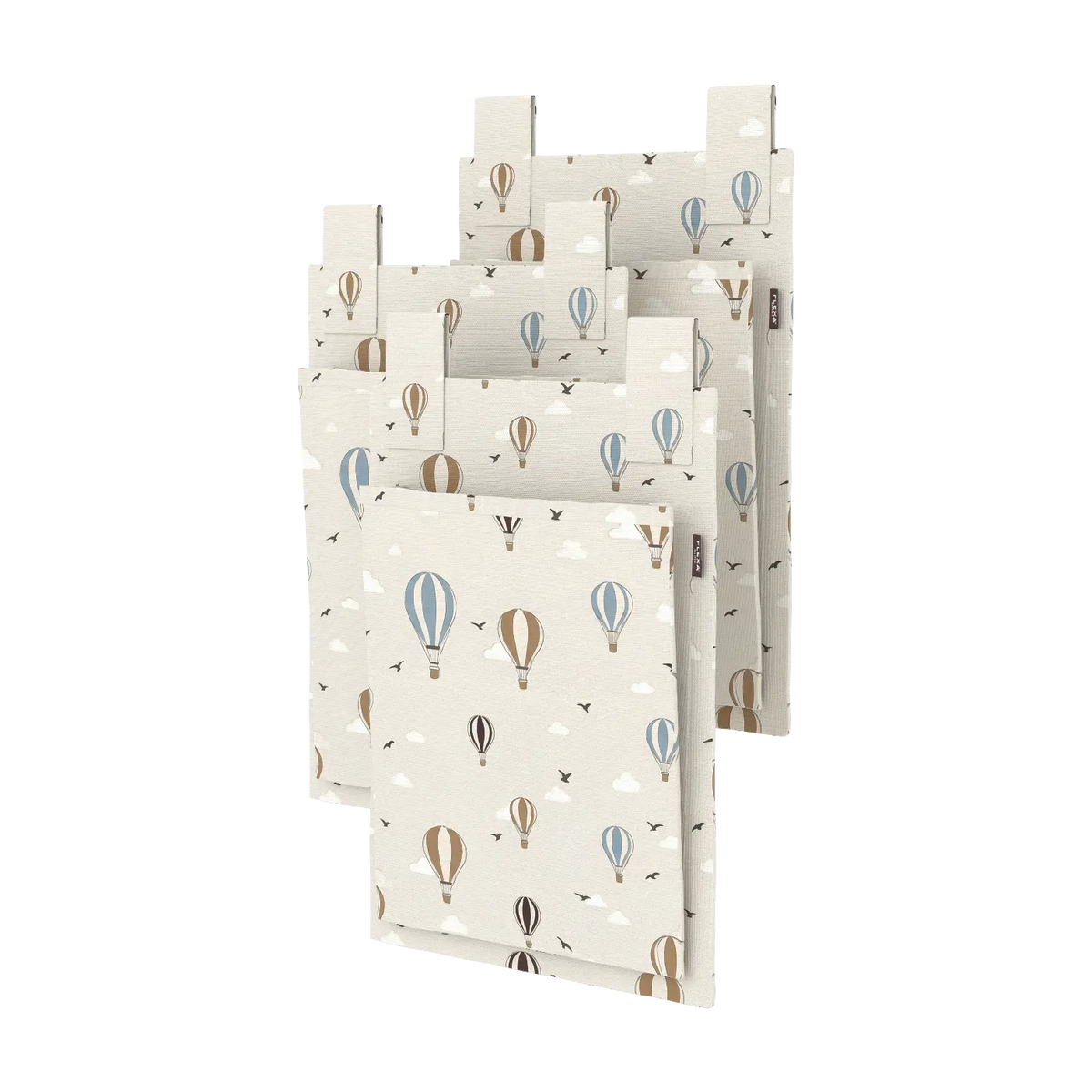 Rangement suspendu de lit en coton blanc à motifs ballons 28,5x39,5cm Dawn - Flexa