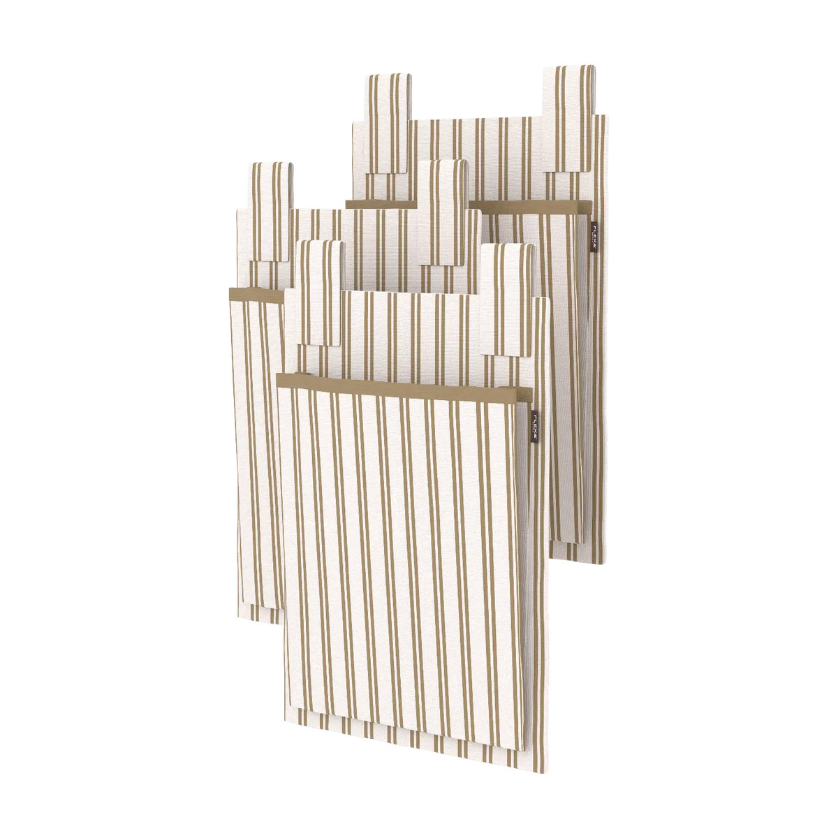 Rangement suspendu pour lit en coton blanc à rayures 28,5x39,5cm Dawn - Flexa
