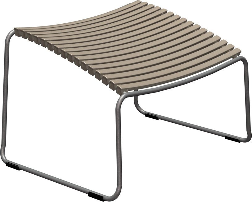Repose pied d'extérieur en métal et plastique beige 37x44x57cm Click - Houe - The Cool Republic
