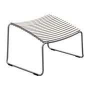 Repose pied d'extérieur en métal et plastique blanc 37x44x57cm Click - Houe - The Cool Republic