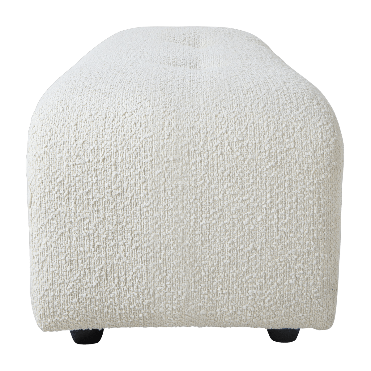 Repose-pieds en bouclé crème S Vint - Hkliving - The Cool Republic