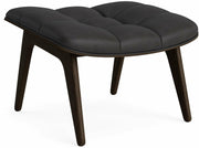 Repose - pieds en chêne fumé et rembourrage en cuir anthracite Mammoth - NORR11 - The Cool Republic