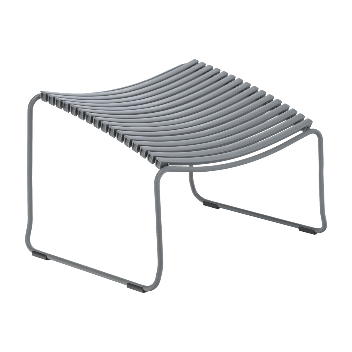 Repose-pieds en métal et plastique gris foncé CLICK - Houe - The Cool Republic