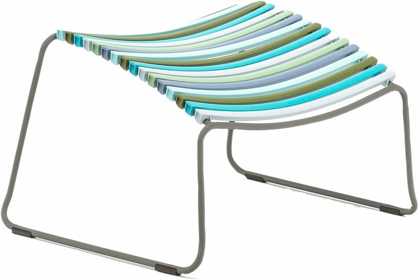 Repose - pieds en métal et plastique multicolore bleu et vert CLICK - Houe - The Cool Republic