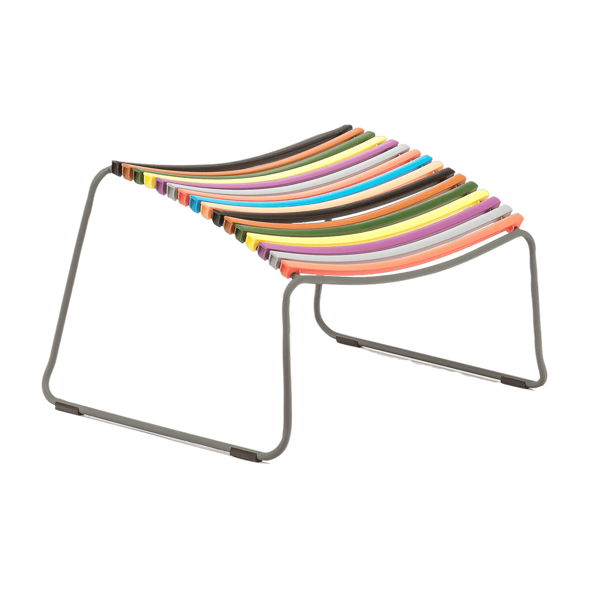Repose-pieds en métal et plastique multicolore CLICK - Houe - The Cool Republic