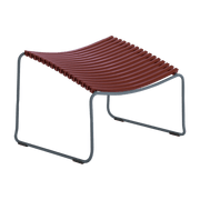 Repose-pieds en métal et plastique rouge Paprika CLICK - Houe - The Cool Republic