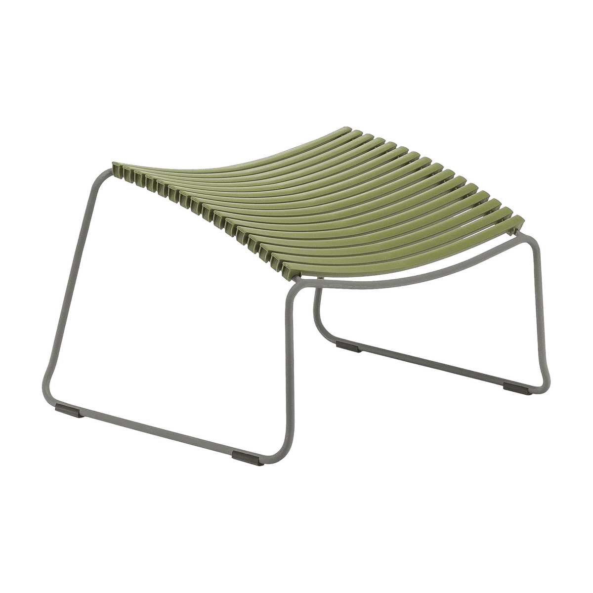 Repose-pieds en métal et plastique vert olive CLICK - Houe - The Cool Republic