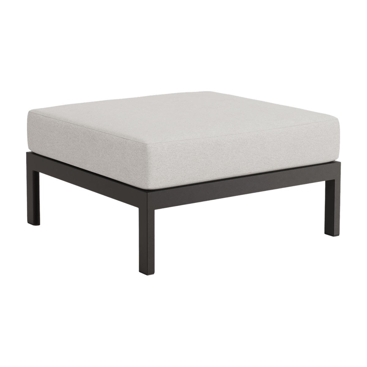 Black metal footrest and grey fabric Easy - Tiptoe - The Cool Republic