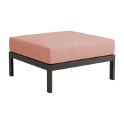 Black metal and pink fabric footrest Easy - Tiptoe - The Cool Republic