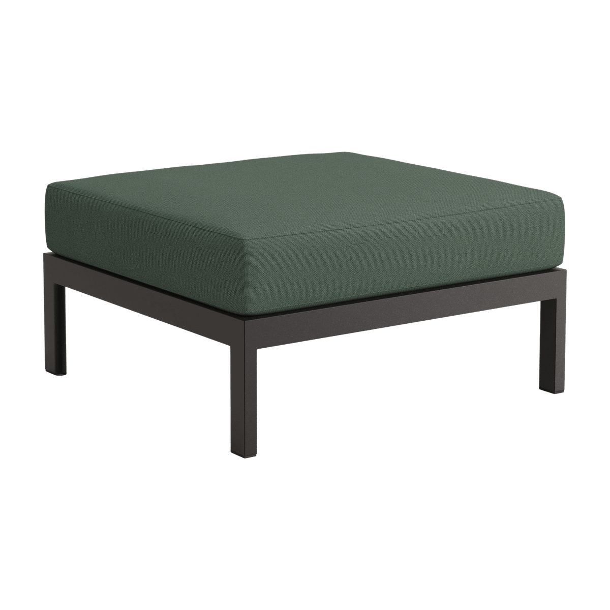 Black metal and green fabric footrest Easy - Tiptoe - The Cool Republic