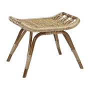 Repose-pieds en rotin foncé Monet - Sika Design - The Cool Republic