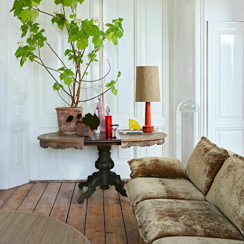 Repose - pieds en velours brique Retro - Hkliving - The Cool Republic