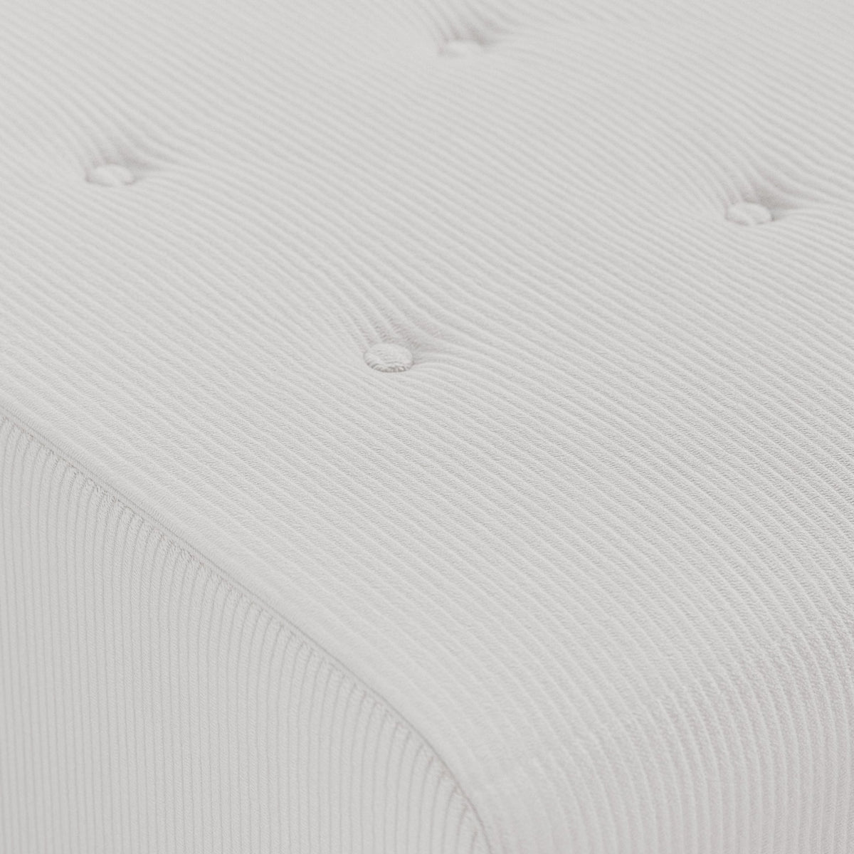 Repose-pieds en velours côtelé gris Vint - Hkliving - The Cool Republic
