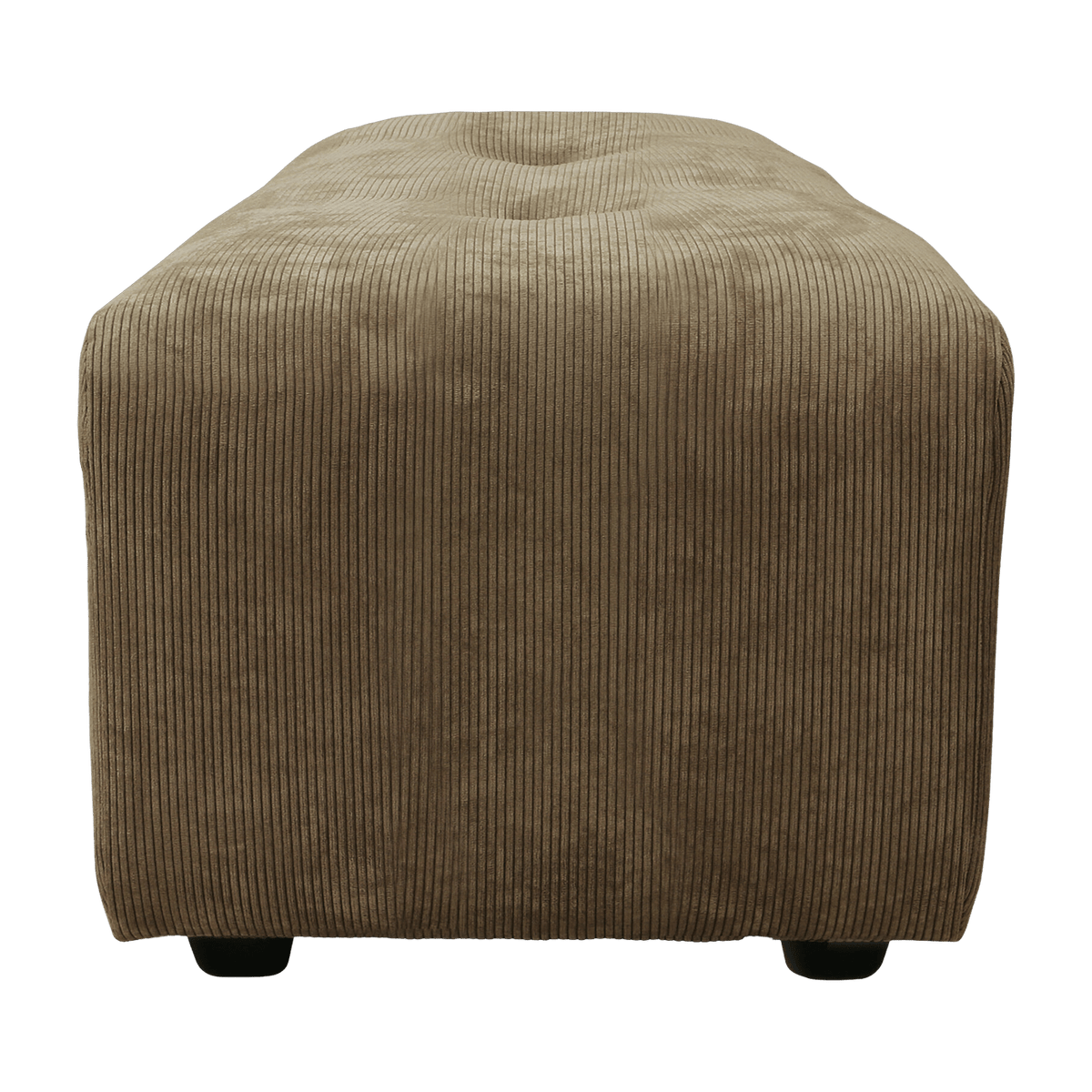 Brown corduroy footrest Vint - Hkliving - The Cool Republic