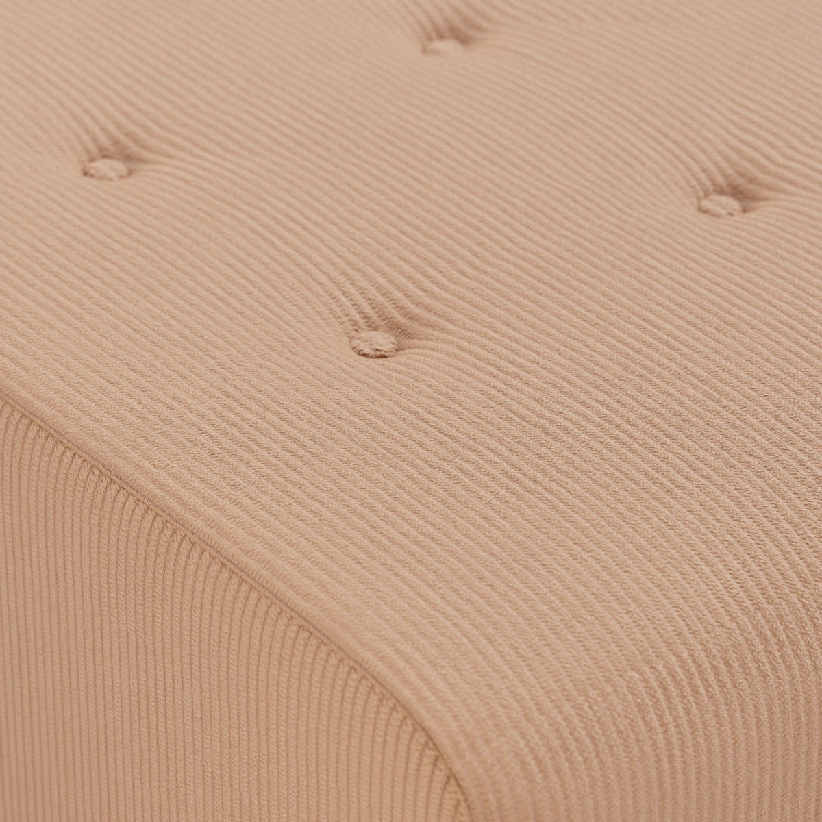 Repose-pieds en velours côtelé marron Vint - Hkliving - The Cool Republic