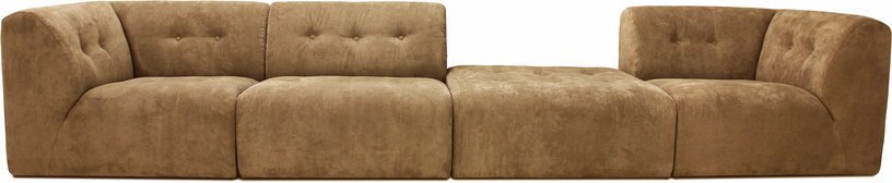 Repose - pieds en velours côtelé marron Vint - Hkliving - The Cool Republic