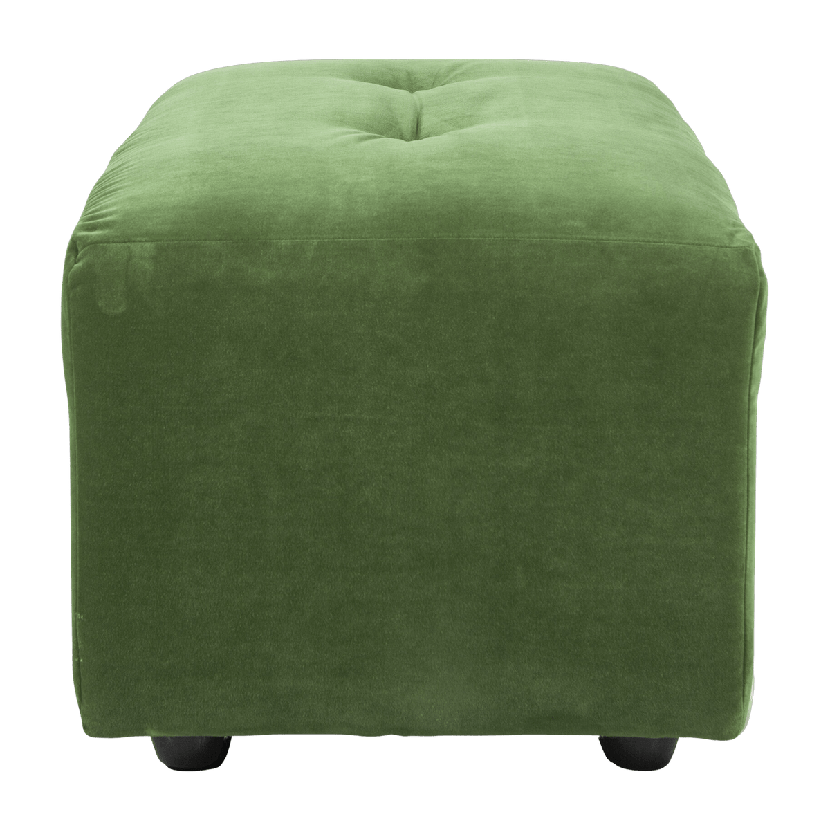 Repose-pieds en velours vert S Vint - Hkliving - The Cool Republic