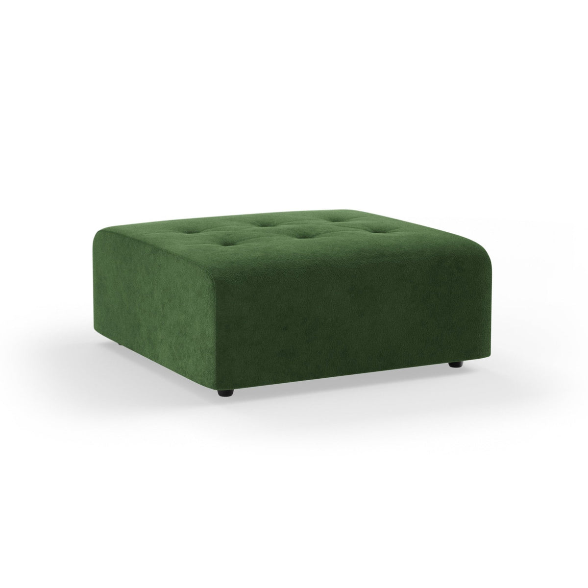 Repose-pieds en velours vert Vint - Hkliving - The Cool Republic