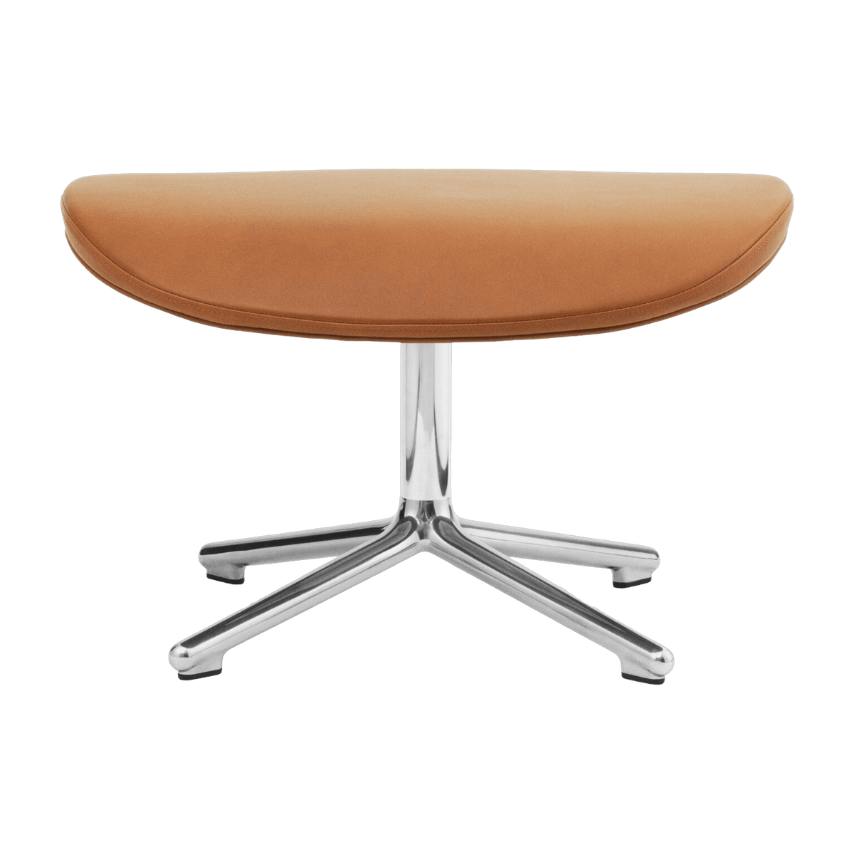 Repose-pieds pivotant en aluminium et pp avec cuir naturel Hyg - Normann Copenhagen - The Cool Republic