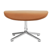 Repose-pieds pivotant en aluminium et pp avec cuir naturel Hyg - Normann Copenhagen - The Cool Republic