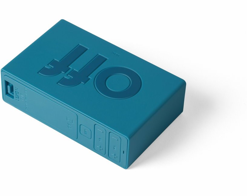 Réveil Flip Bleu canard - Lexon Design - The Cool Republic