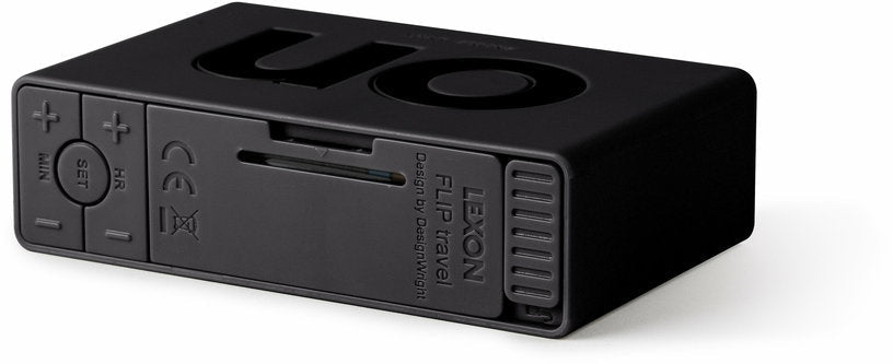 Réveil Flip de voyage gris sombre - Lexon Design - The Cool Republic