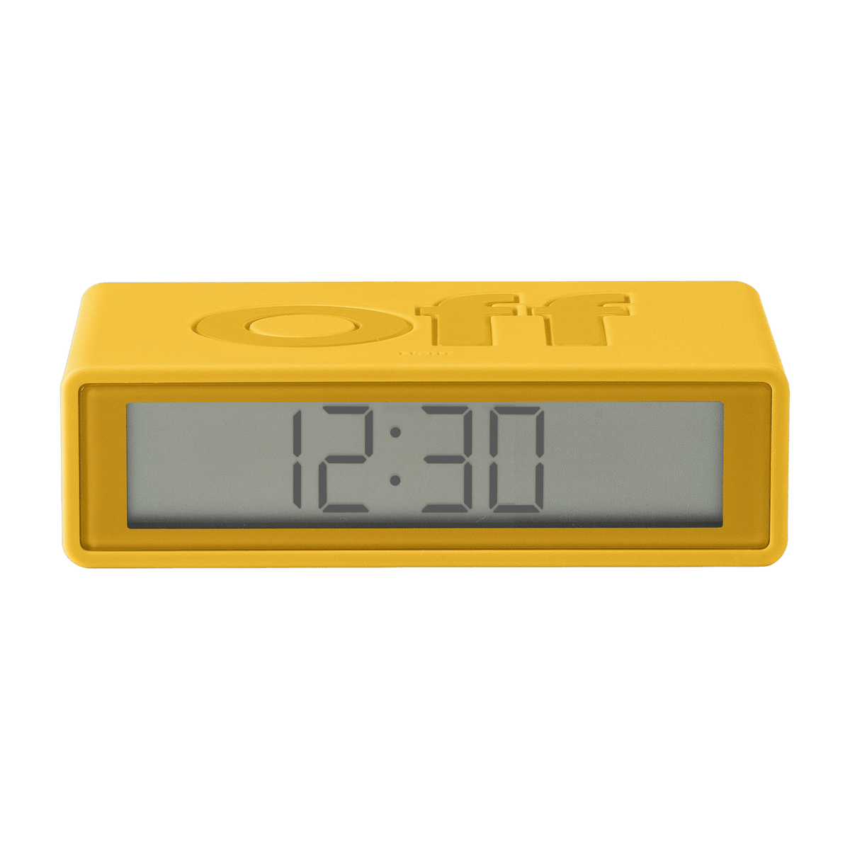 Réveil Flip de voyage jaune - Lexon Design - The Cool Republic