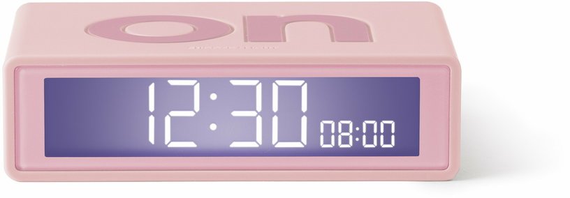 Réveil Flip de voyage rose - Lexon Design - The Cool Republic