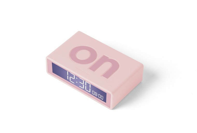 Réveil Flip de voyage rose - Lexon Design - The Cool Republic