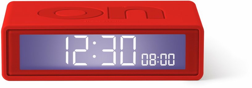 Réveil Flip de voyage rouge - Lexon Design - The Cool Republic