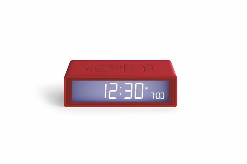 Réveil Flip rouge - Lexon Design - The Cool Republic