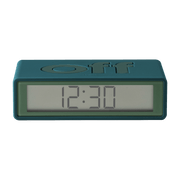 Réveil Flip + Travel Bleu canard - Lexon Design - The Cool Republic