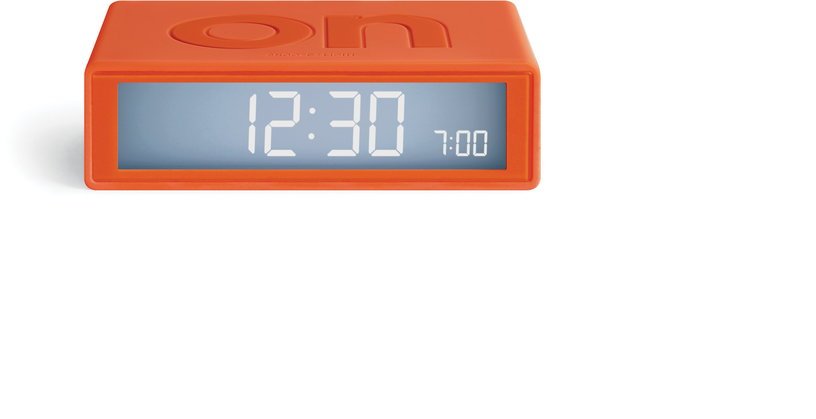Réveil orange Flip+ Travel - Lexon - The Cool Republic