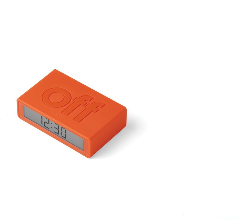 Réveil orange Flip+ Travel - Lexon - The Cool Republic